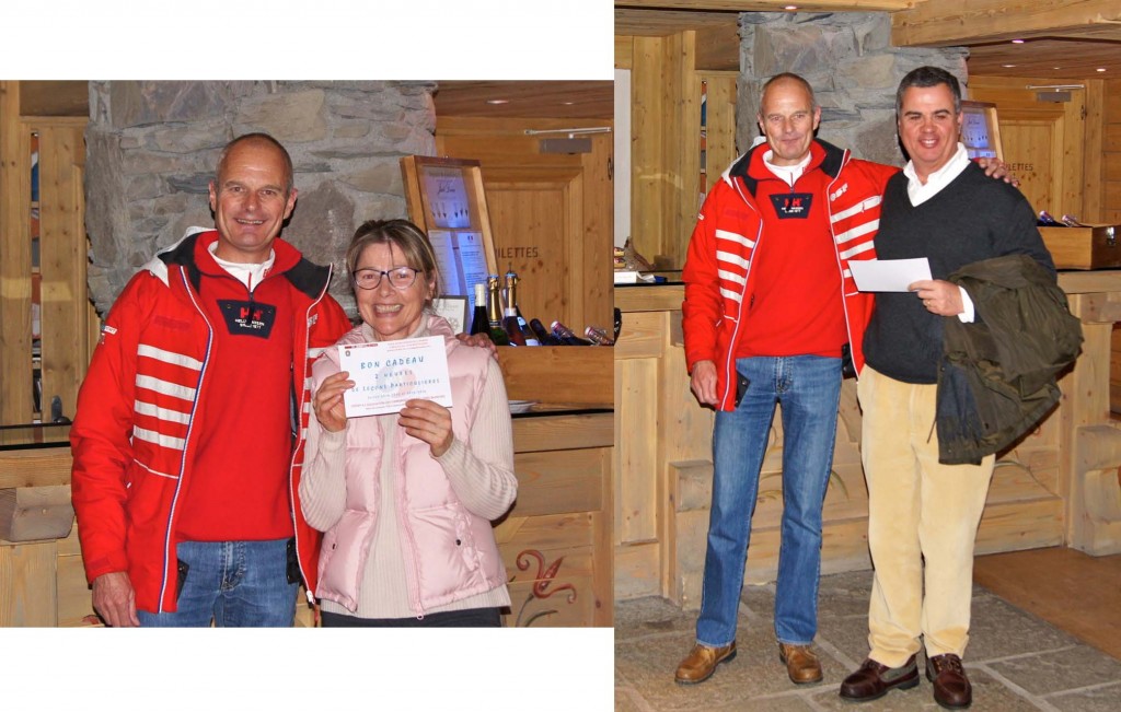 Simon Atkinson et les moniteurs de l’Ecole de ski français prendront en main Christine Le Denmat et Vasco Ferreira