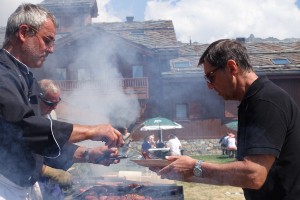 Appréciées les grillades de nos cuisiniers !