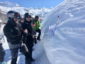 Contrôle de ravitaillement avant l’Arnouvaz