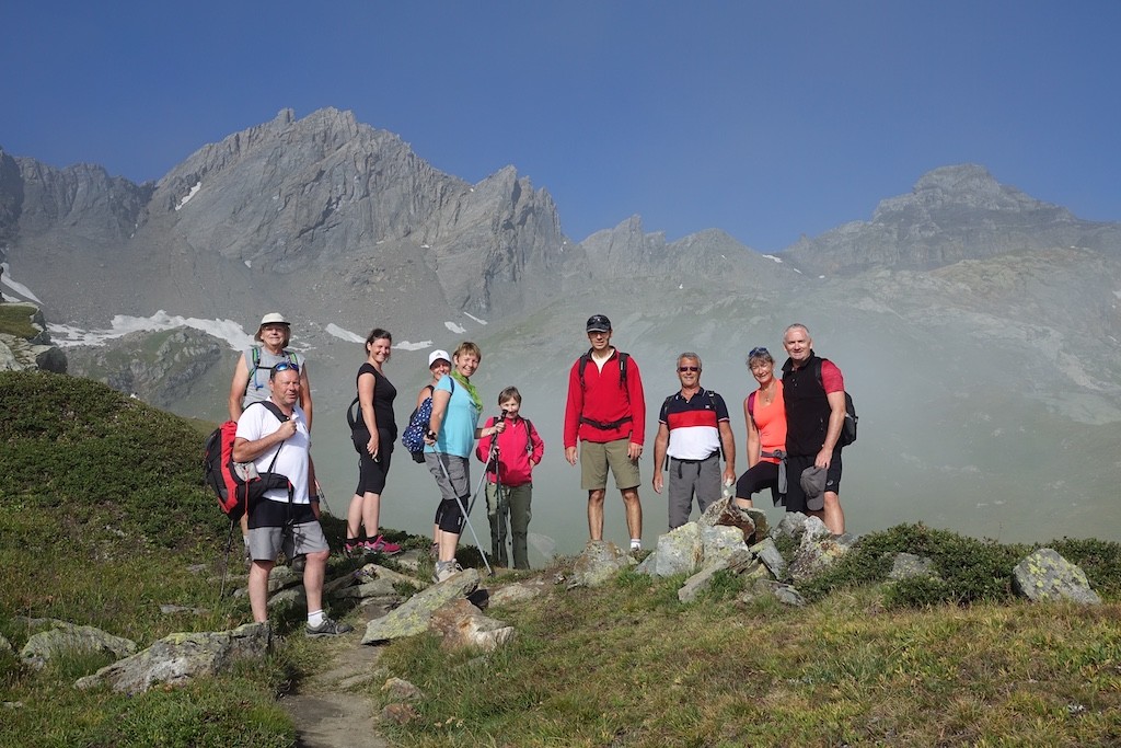 Au sommet du col, une vue splendide...