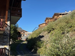 L’Ecrin Blanc d’Odalys vu de la façade nord du chalet A
